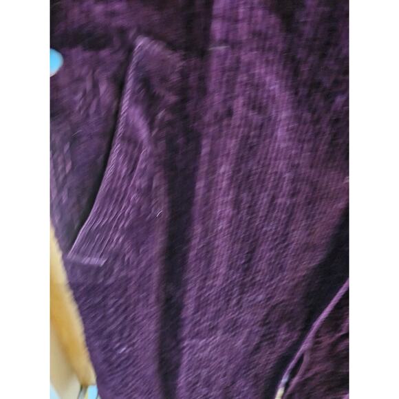 Anthropologie Corduroy Duster Jacket Purple Size 4 - Picture 8 of 12